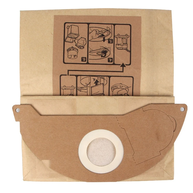 Горячая Распродажа 5 шт./компл. пылесос Бумага мусора мешки для сбора пыли KARCHER WD2250