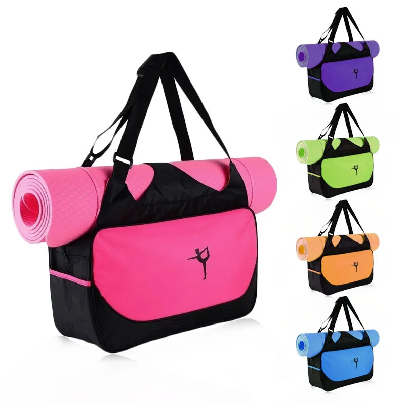 

Multifunctional Yoga Mat Bag for Gym Fitness Nylon Waterproof Mat Bags Sport Pilates Dancing Clothes Fitness Backpack Big Bag