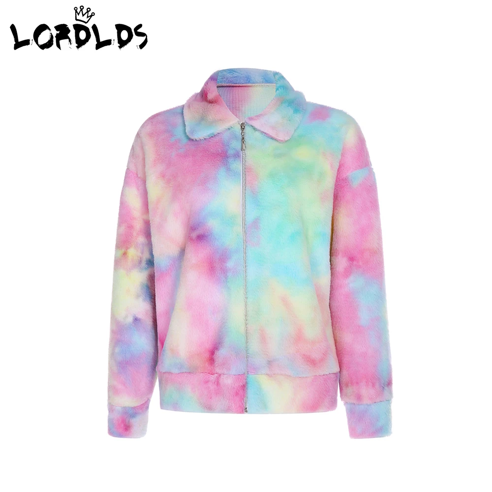 Куртка женская оверсайз из искусственного меха на молнии флисе|Женские куртки| |