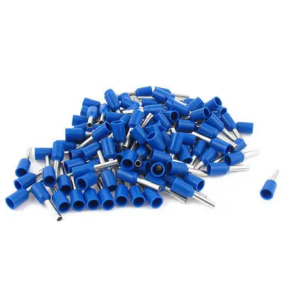 100Pcs E1508 16AWG Insulated Ferrule Pin Cord End Terminal Crimp Connector Blue | Обустройство дома