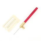 3 в 1 деревянная ручка французский вышивка вязальным крючком вышивка тамбуры вышивка бисером DIY в рамке крючок с иглой