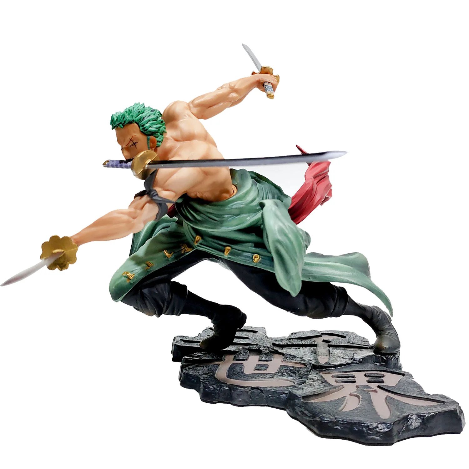 

New 21cm Roronoa Zoro Action Figures Anime One Piece Figure Three-knife Fighting Skill Zoro Figurine PVC Collection Model Toys