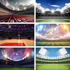 Фон Avezano для фотосъемки с изображением футбольного поля атлетика фейерверка блестящего мальчика баскетбольной игры фоны для фотостудии декор для фотосъемки