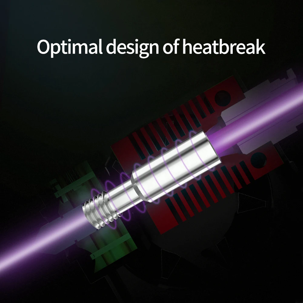 3d printer parts mk10 assembled 1 75mm extruder hotend kit aluminum heating block 0 4mm nozzle set for ender 3ender 3 pro free global shipping