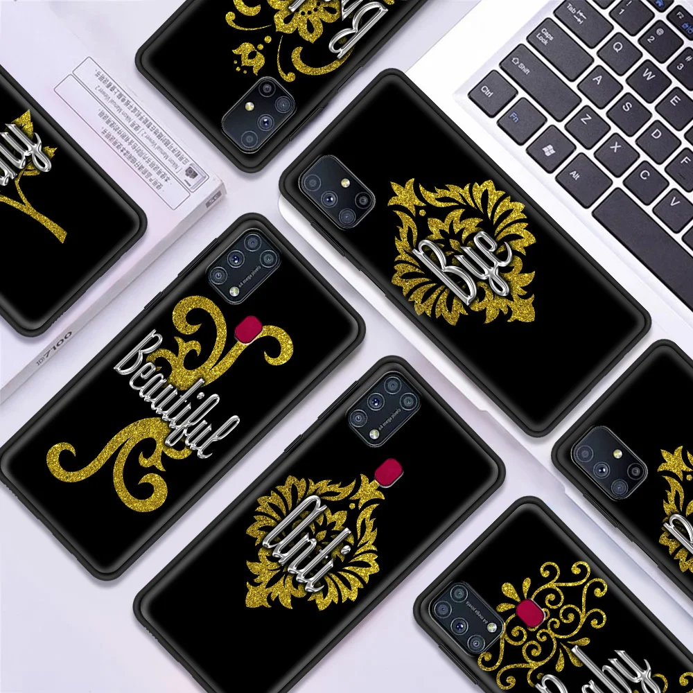 

Funny Words Luxury Soft Cover for Samsung Galaxy M11 M21 M30S M31 M31S M51 A7 A9 2018 Smartphone Accessories Case