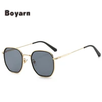 boyarn 2022 new all match box sunglasses sunglasses women fashion small clear sun glasses uv400 for men women