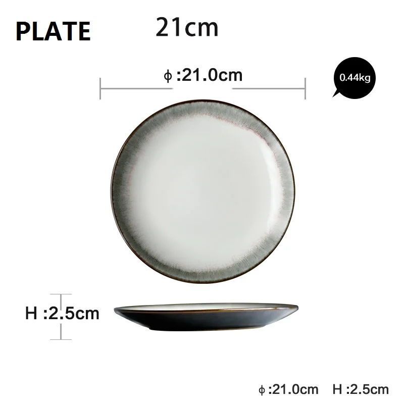 Серия обжига глазури американская зеленая керамическая чаша столовая тарелка