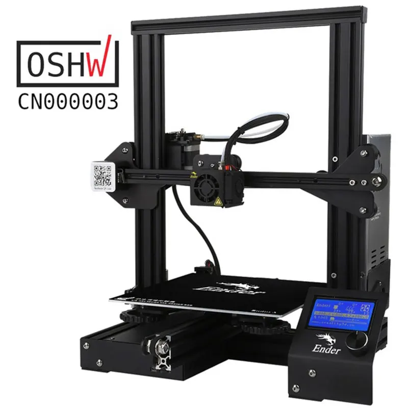 CREALITY 3d принтер Ender-3/Ender-3X улучшенное закаленное стекло опционально, V-slot Resume power Failed Printing DIY KIT Hotbed