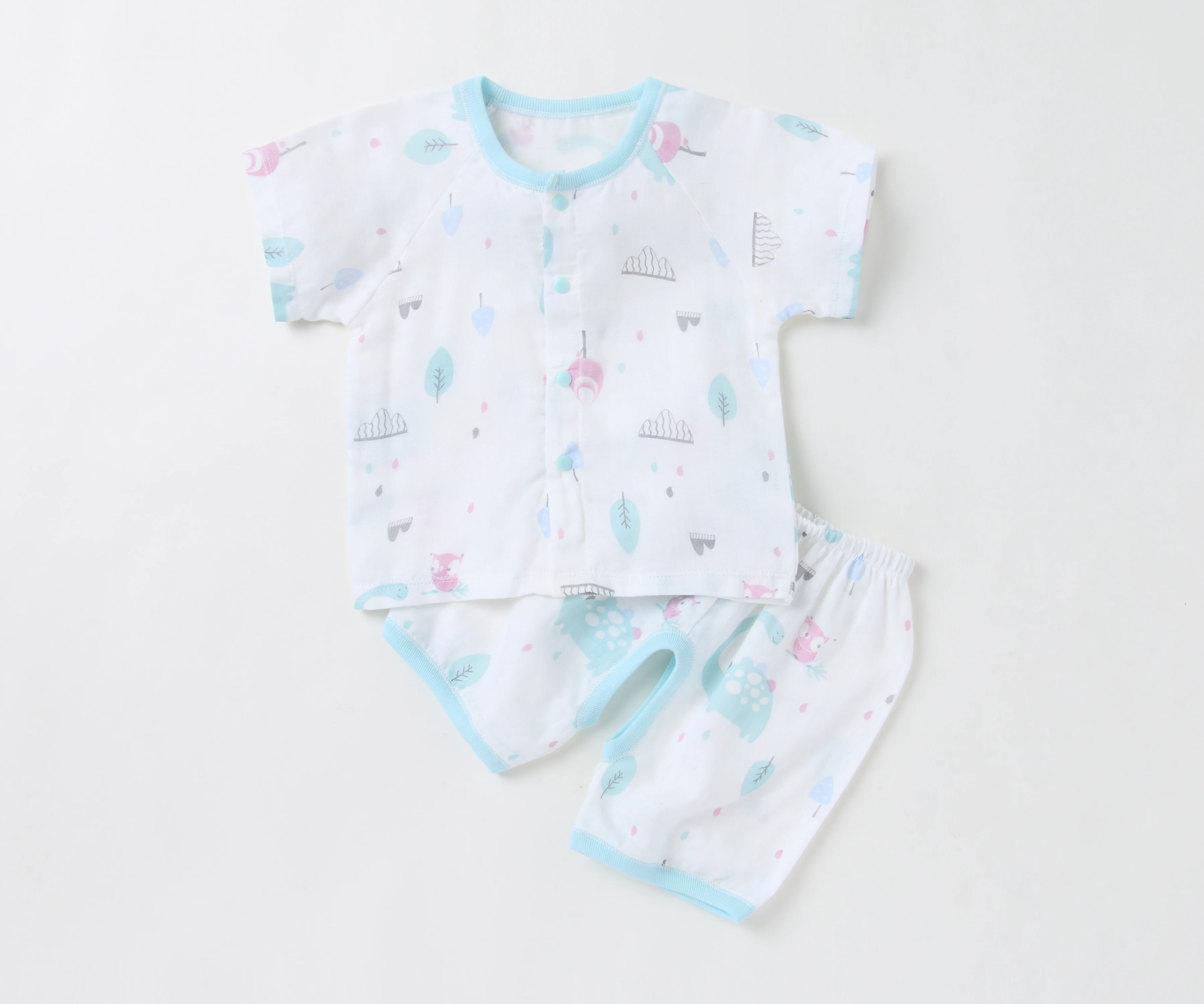 

summer pajama set 100% cotton seersucker baby sleeper girls sleepwear toddler boys kids baby pajamas