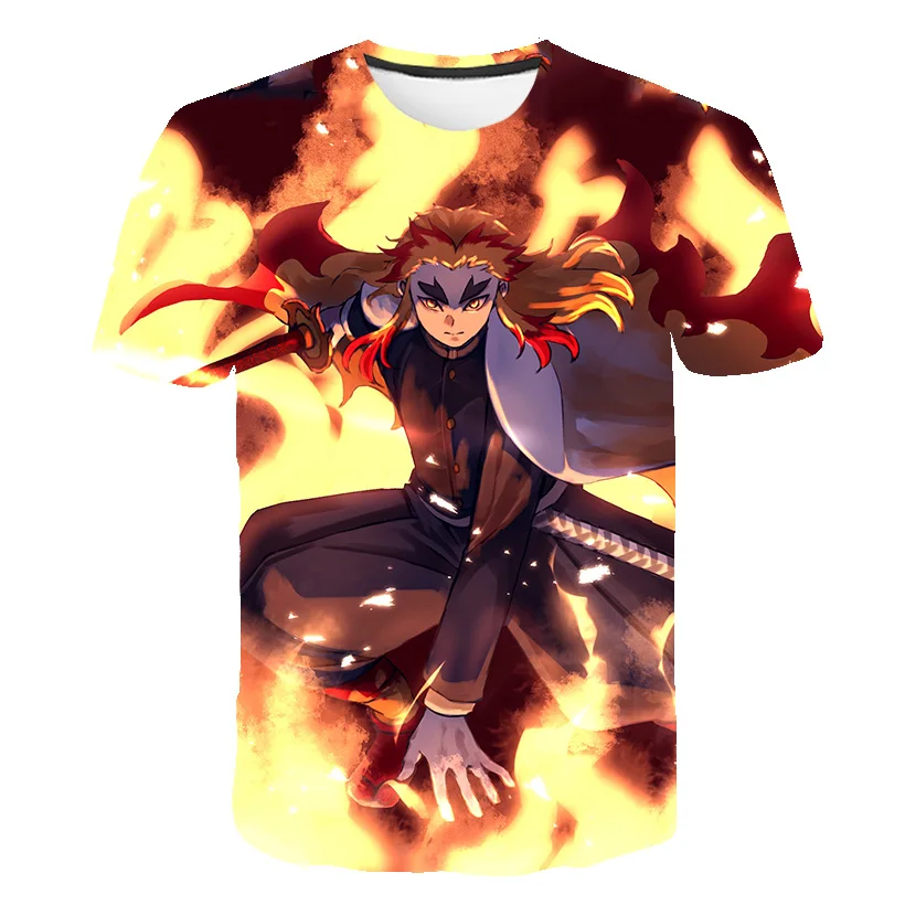

Футболка Мужская/женская с 3D принтом из аниме «рассекающий демонов»