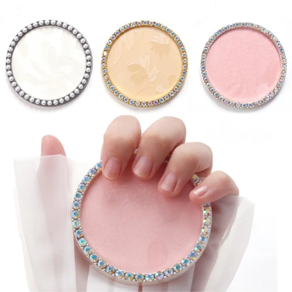 

Nail Art Plate Diamond Shape Rhinestones Pearl Decor Makeup Nail Tips Display Showing Tray Manicure Mixing Palette