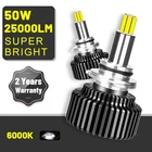 9005 HB3 светодиодный ные фары 360 лм 9012 H7 LED 72 CSP лампа H4 9006 HIR2 H1 H11 100 HB4 H8 H9 4300 Вт Высокая Яркость 6000K 8000K LED