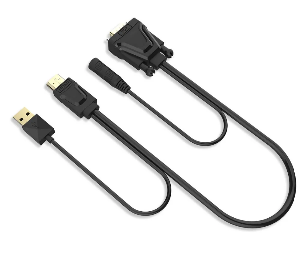 Кабель hd vga с USB источником питания преобразователь Аудио и видео зеркальный