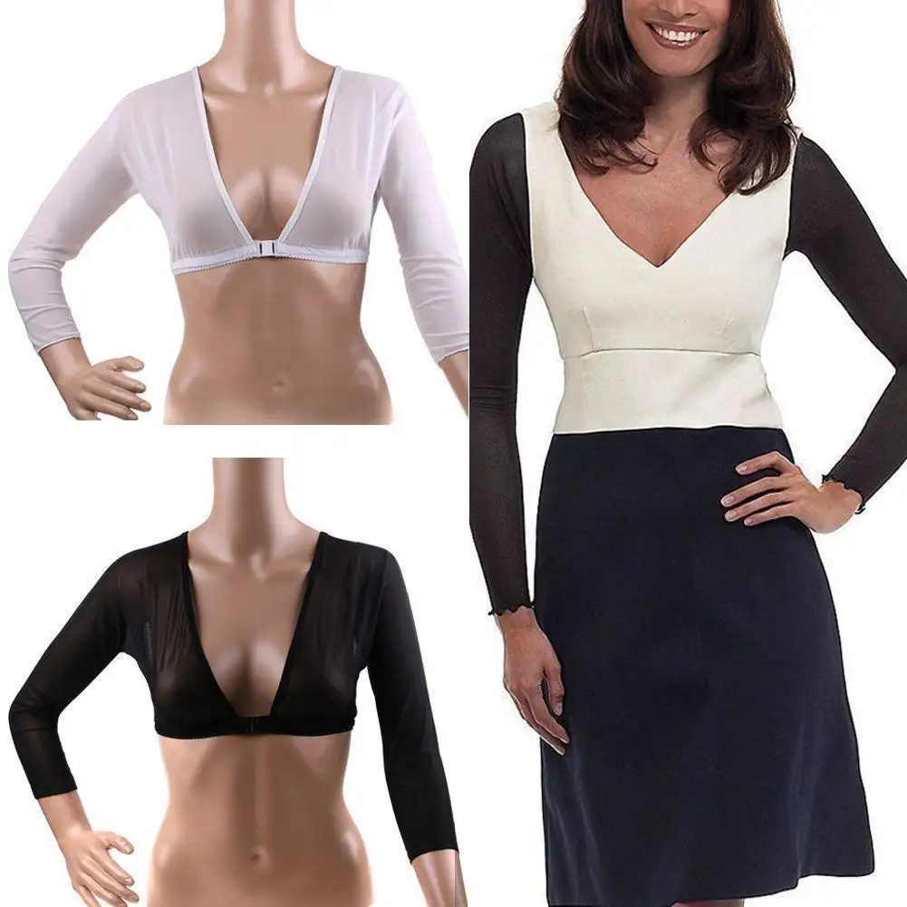 Восхитительный шейпер с рукавами на руку сексуальные укороченные топы тренажер