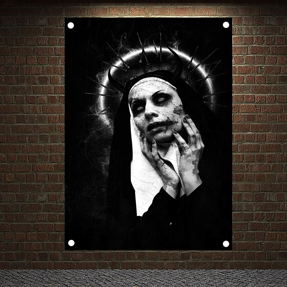 Тяжелый металл рок флаг группы жуткий арт Плакаты музыка команда звезды