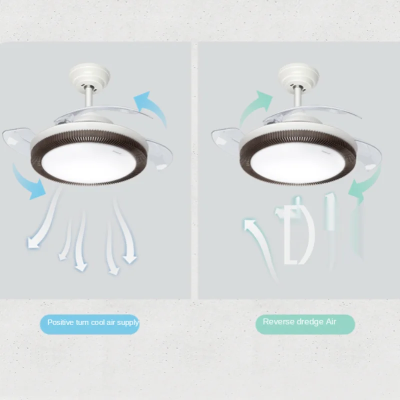 

Невидимая лампа-Веер GY, домашний современный минималистичный потолочный светильник в стиле вентилятора для гостиной и спальни, Встроенный ...