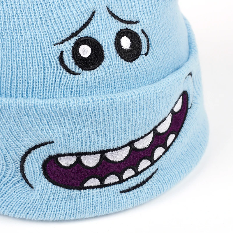 Rick Beanies Рик и шапка Морти эластичный бренд вышивка теплые зимние унисекс вязанные шапочки Skullies US анимация горнолыжные шапки