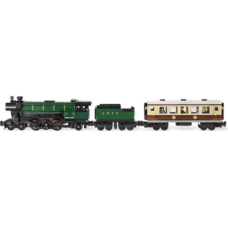 

908Pcs Compatible Technic Series Emerald Night Train Model Building Kit Block Bricks Toys Christmas Gift
