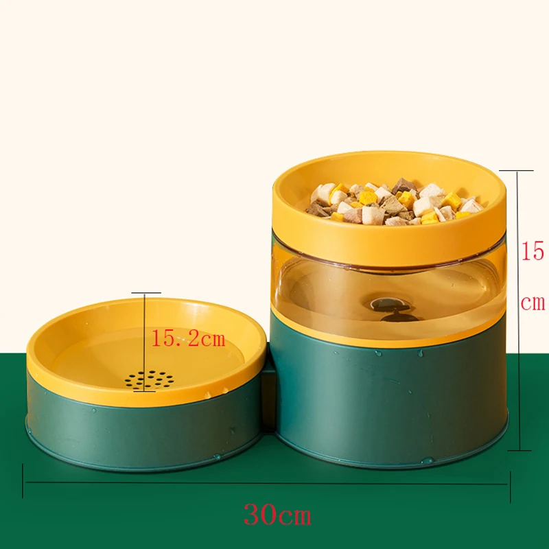 

2 in 1 Automatic Water Storage Cat Water Dispenser Drinking Bottle Small Dog Food Bowl Feeder Pet Products Pet Supplies Bowls