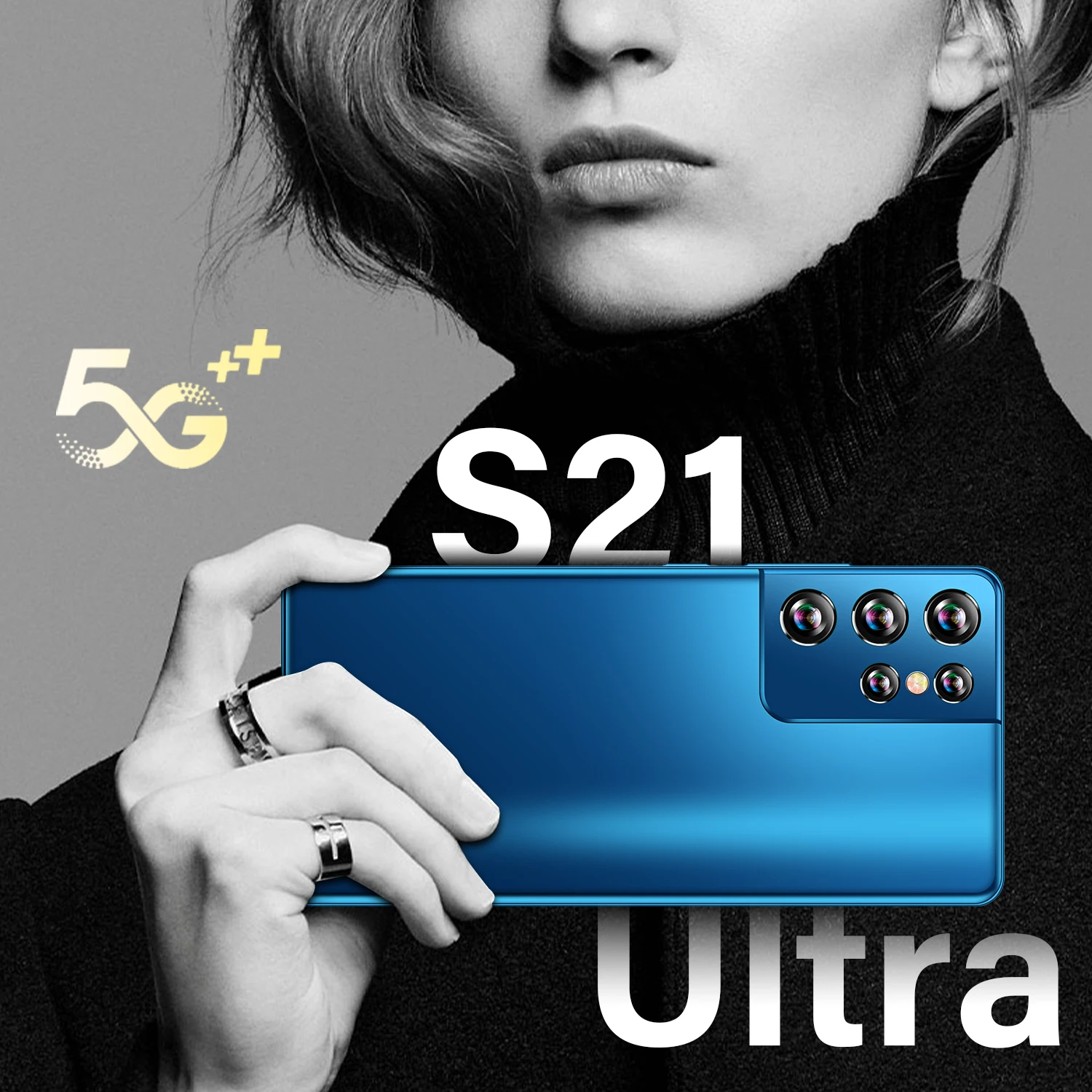 

S21 Ultra 16+512GB Smartphone Sansumg Galay 4G 5G LTE 11 Core Cellphone 6.1Inch Fingerprint ID Snapdragon888 Mobile Phone