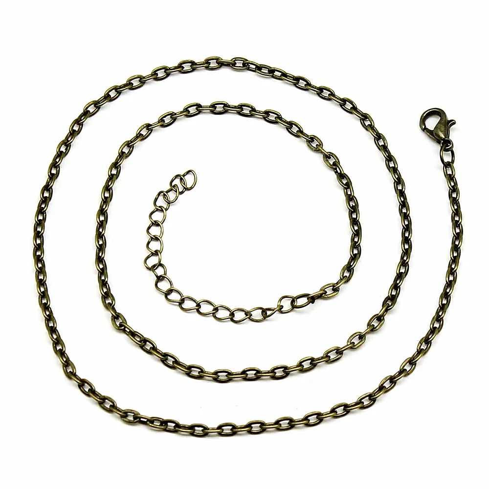 

diy charms for jewelry making pendant 43+5cm necklace chain chains 5pcs