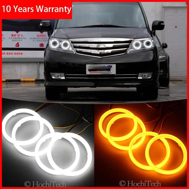 

Cotton LED Angel Eye Halo Switchback Light Ring lamp DRL White / Amber for Honda ELYSION PRESTIGE 2004-2013