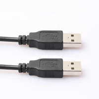 double usb computer extension cable 0 5m 1m usb 2 0 type a male to a male cable hi speed 480 mbps black data line cables