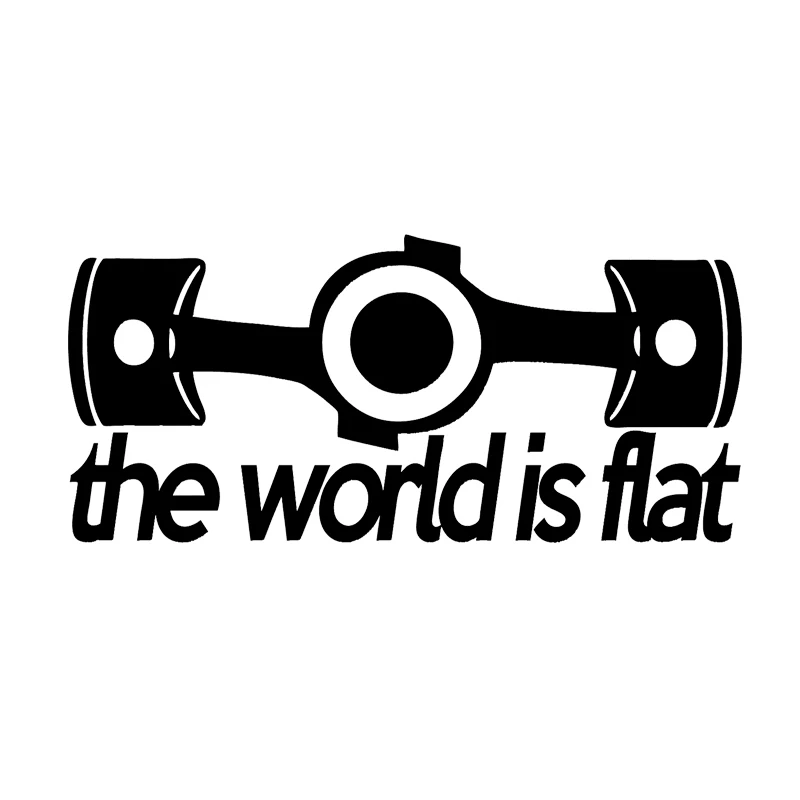 

The Personalized World Is A Flat Car Sticker Fashion Pvc Decal Car Sticker Color Can Be Customized Black/white, 15*7CM