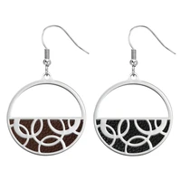 legenstar hoop dangle earrings for women reversible leather stainless steel jewelry drop earring valentines day gift 2022