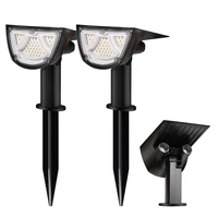 43led solar spotlight rgb changing outdoor lawn lamp waterproof landscape decoration light led pathway 2 way lighting for garden