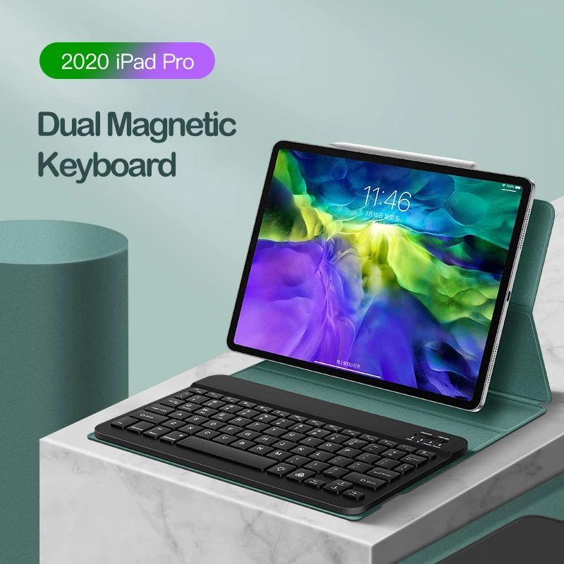 

2020 New iPad Pro 11 Bluetooth Keyboard Case 12.9 Inch Magnetic Smart Case With Keyboard iPad Pro 12.9 Inch Stand Cover shell