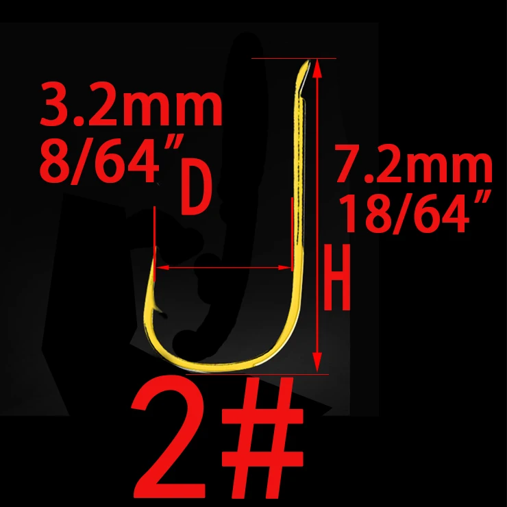 Barbed Hook Size 2 100 шт. Размер#1-8# из высокоуглеродистой стали круглые крючки для ловли рыбы, пресноводные рыболовные крючки с отверстием, крепкие рыболовные снасти для карпа - Цвет: Barbed Hook Size 2