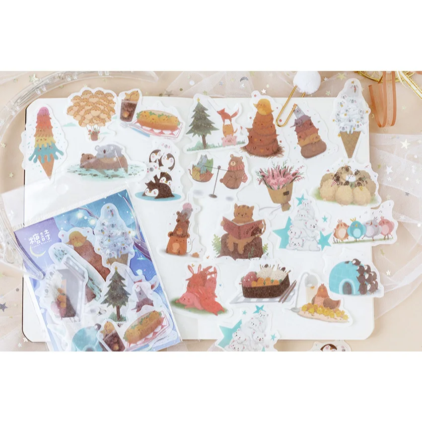 20 упаковок/партия милая летняя наклейка для скрапбукинга декоративная сделай