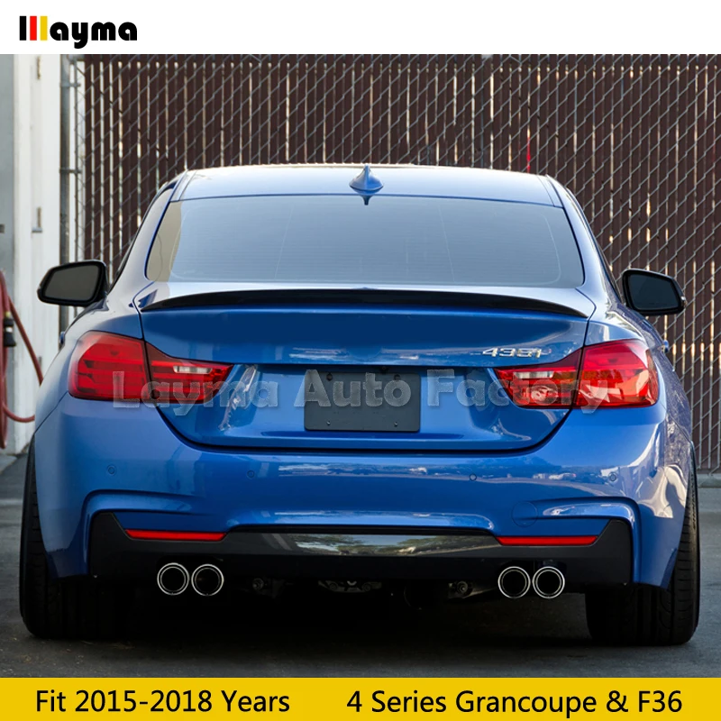 Стильный спойлер для заднего багажника из углеродного волокна BMW 4 серии GranCoupe F36
