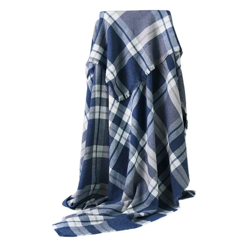 

Бесплатная доставка осенне-зимний клетчатый имитация кашемира Женская шаль для кондиционера 120 квадратный шарф мужской утепленный нагрудн...