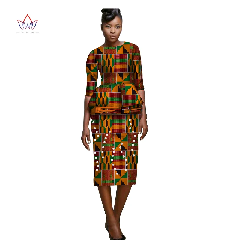 Одежда в африканском стиле для женщин комплект с юбкой большого размера Женский
