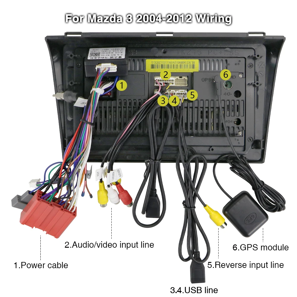 AMPrime Android Радио стерео 2 din 9 &quot2.5D автомобильный мультимедиа для Mazda 3 2004 2009 WIFI BT 1G 32G