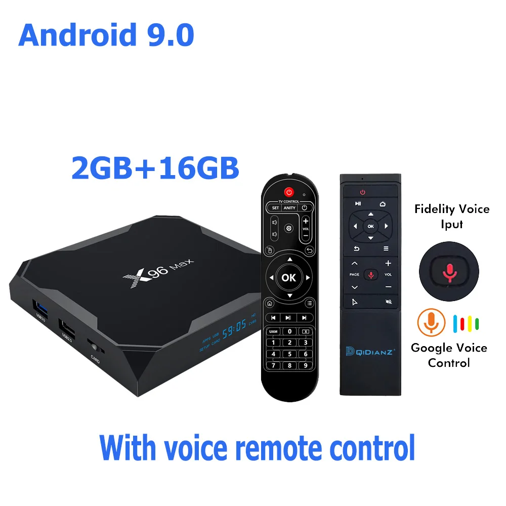 2G 16G MT12 X96 Max Smart tv box Android 9,0 2,4G/5G Wifi Bluetooth 4,0 S905X2 Четырехъядерный 4K Netflix плеер X96max телеприставка - Цвет: 2G 16G MT12