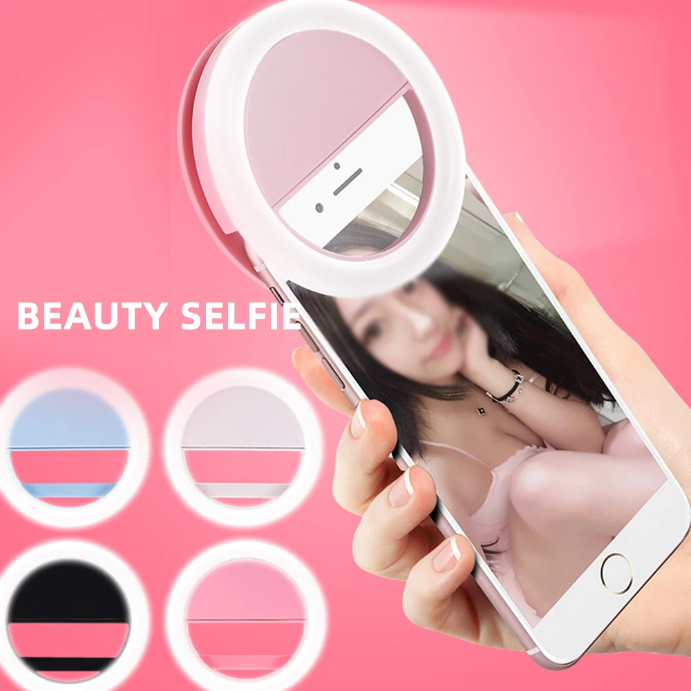 Универсальная светодиодная Кольцевая вспышка FDBRO для селфи портативная лампа