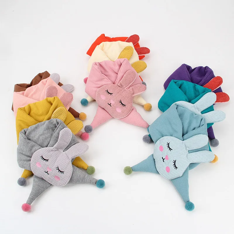 2020 мультяшный детский шейный воротник зимние детские вязаные шарфы для