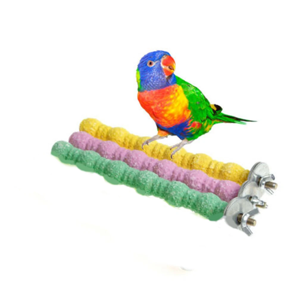 Игрушка для птиц жевательный попугай шлифовальный цветной подвесной кронштейн