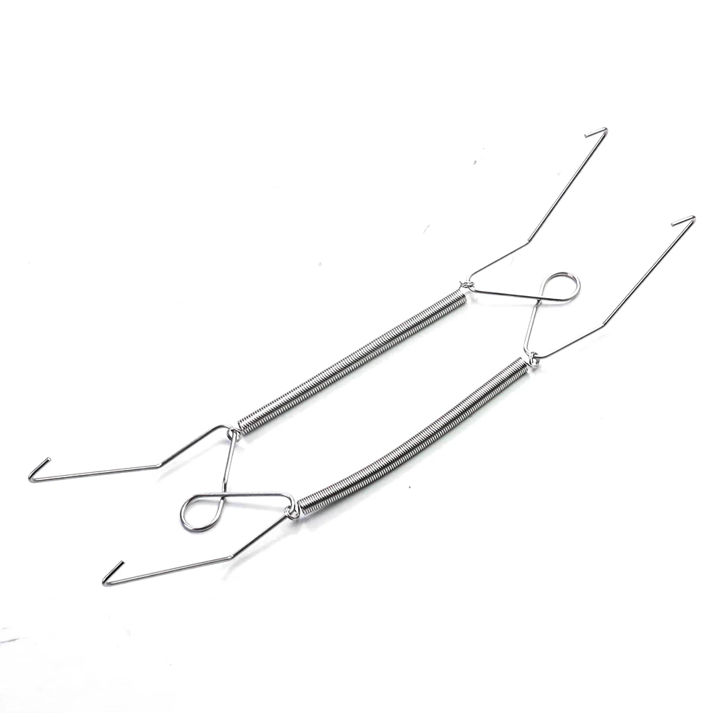 

2PCS 8 Inch Plates Hanger Wall Display Holder W Type Dish Holder Stainless Steel Spring Invisible Hook Rack Home Decor Crafts