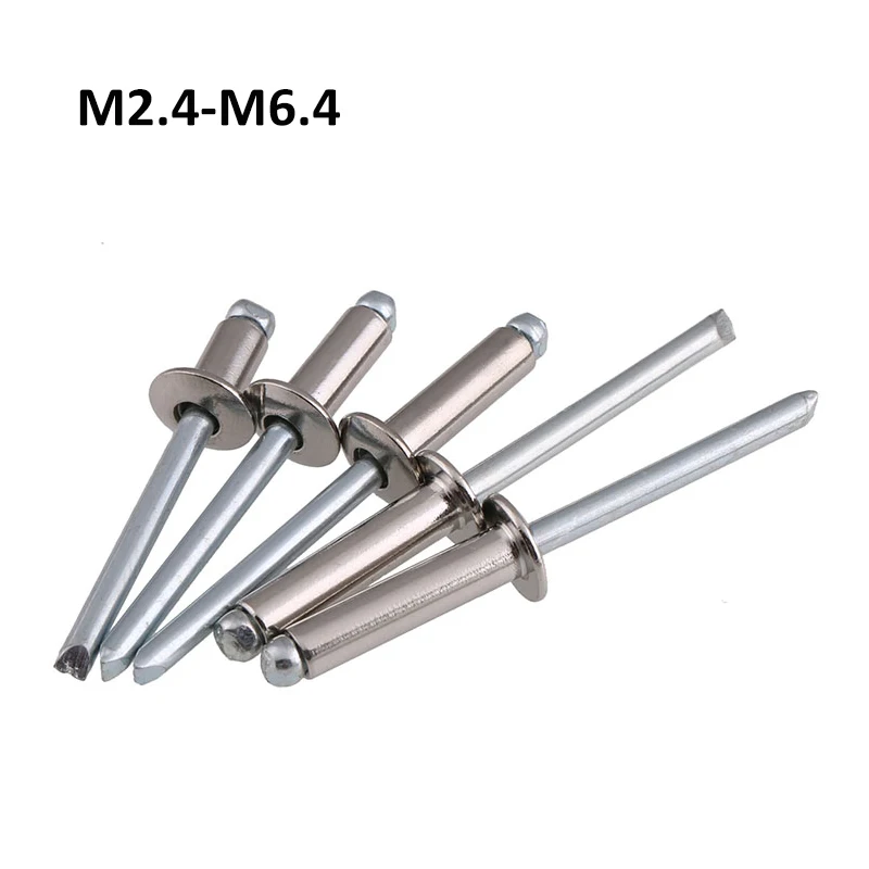 

Заклепки с круглой головкой, из нержавеющей стали 304, M2.4/M3.2/M4/M5/M6.4