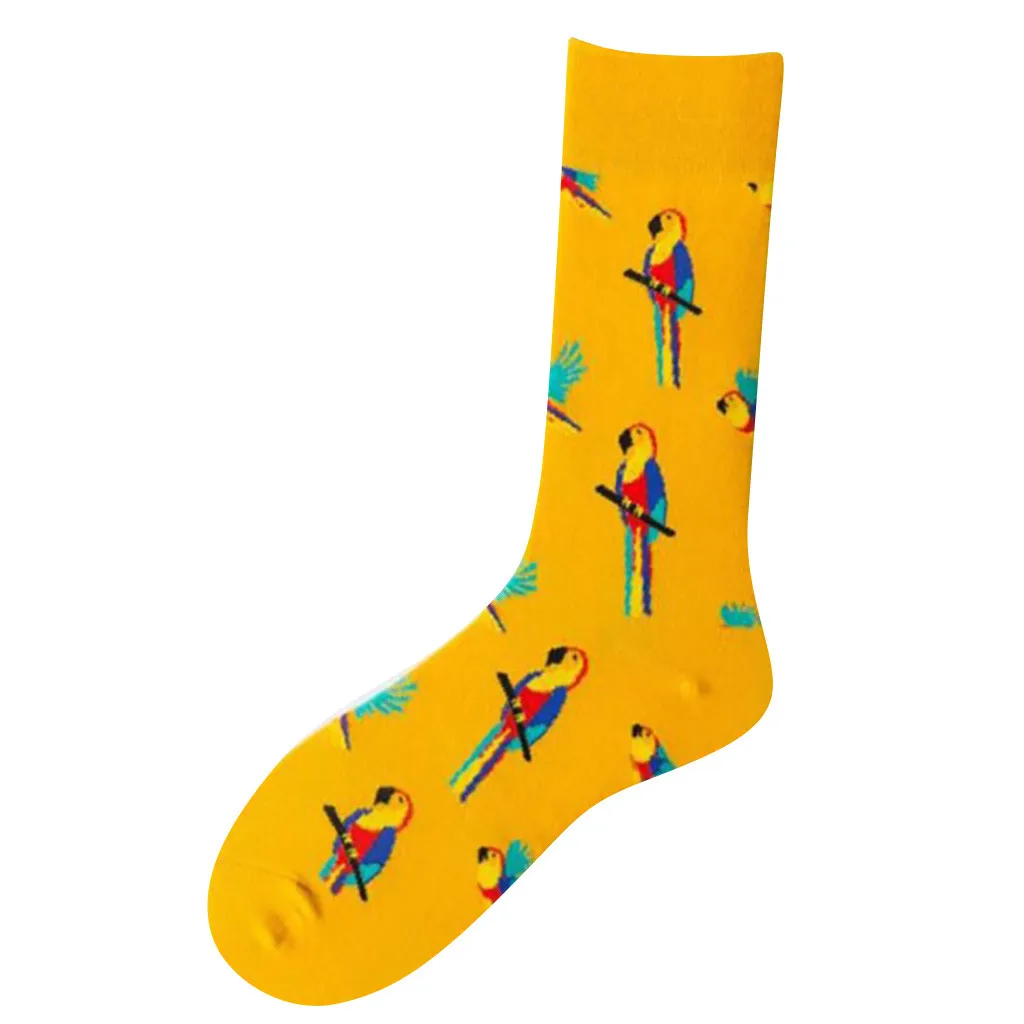 Socks Winter Warm Fashion Women Funny Cute Socks Casual Cotton Print Middle Socks Calcetines Meias W2