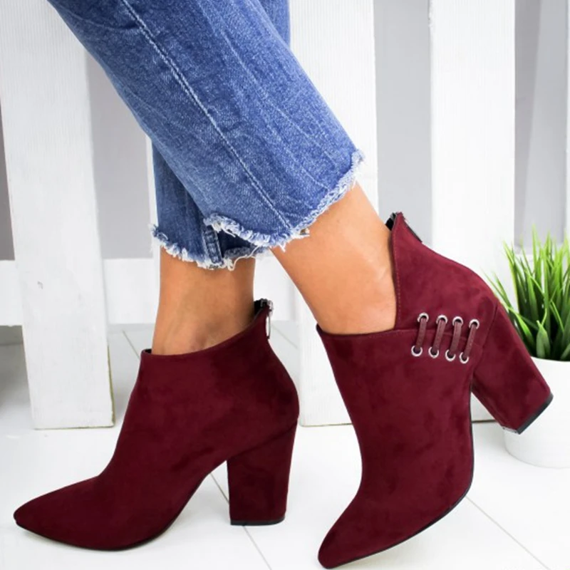 LITTHING/Новинка; женская обувь; пикантные ботильоны; короткие ботинки; модная обувь с острым носком на высоком каблуке в европейском стиле; женская обувь; большие размеры 35-43