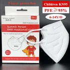 20-4060 шт 5 слоев KN95 маска для детей маска респиратор для маленьких мальчиков и девочек FFP2 CE защитная маска для лица Mascarillas рот шапки