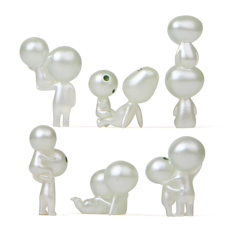 1 шт. светящиеся в темноте фигурки принцессы Мононоке двойные эльфы украшение