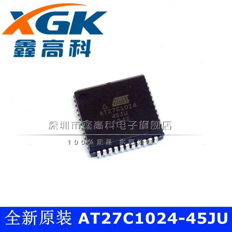 

Free shipping AT27C1024-45JU AT27C1024 PLCC44 10PCS