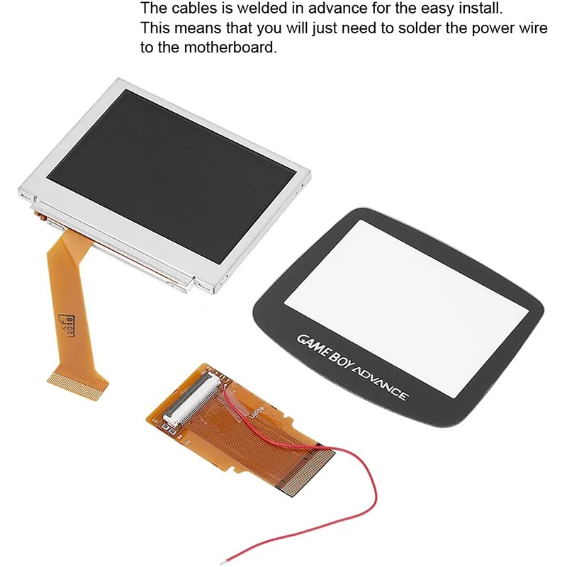Набор для ЖК-подсветки 40 Pin GBA SP AGS-101 с подсветкой Sn дисплеем пресс-Обложка