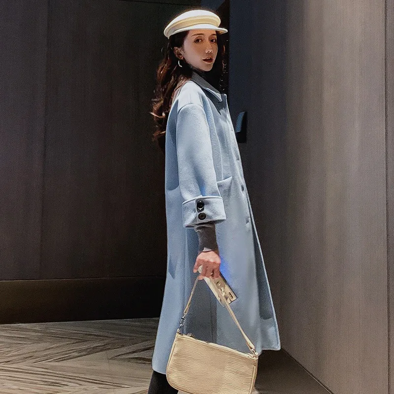 Новинка Осень-зима корейское Женское пальто для офиса куртка женские длинные